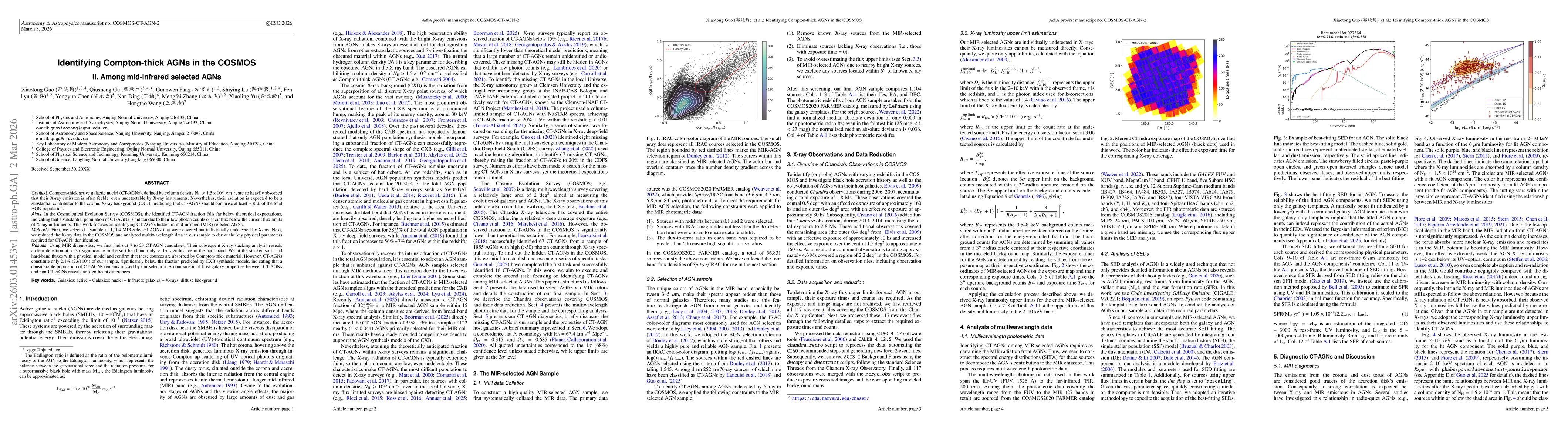 Thumbnail for Identifying Compton-thick AGNs in the COSMOS II. Among mid-infrared selected AGNs