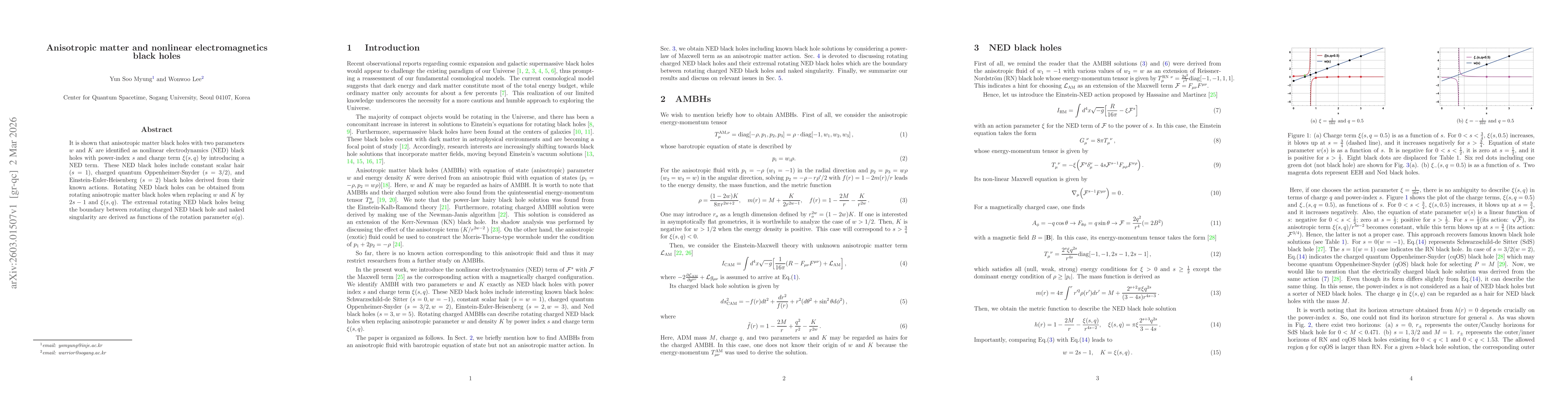 Thumbnail for Anisotropic matter and nonlinear electromagnetics black holes