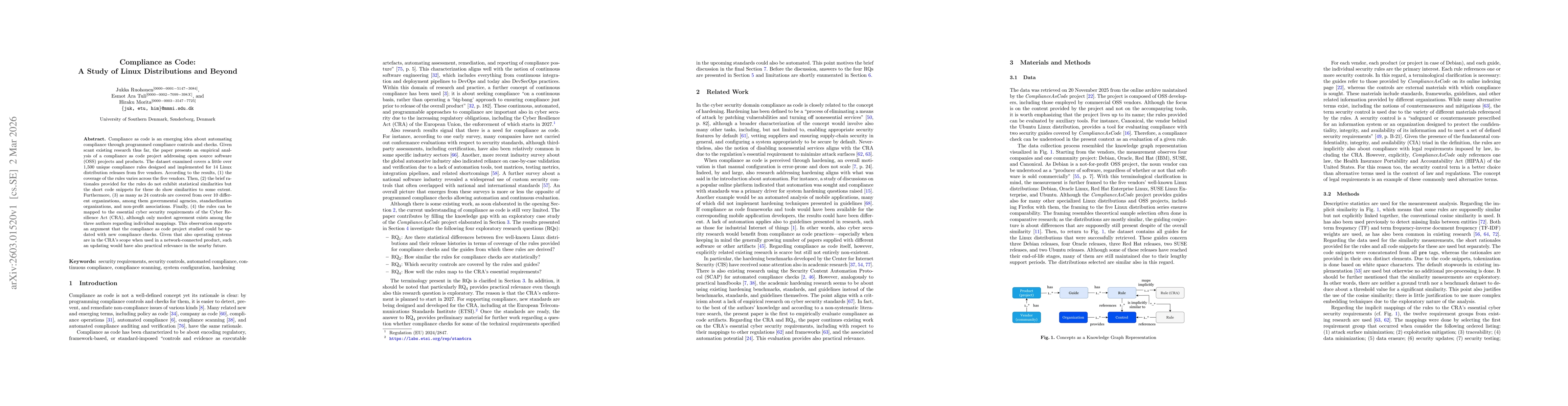 Thumbnail for Compliance as Code: A Study of Linux Distributions and Beyond