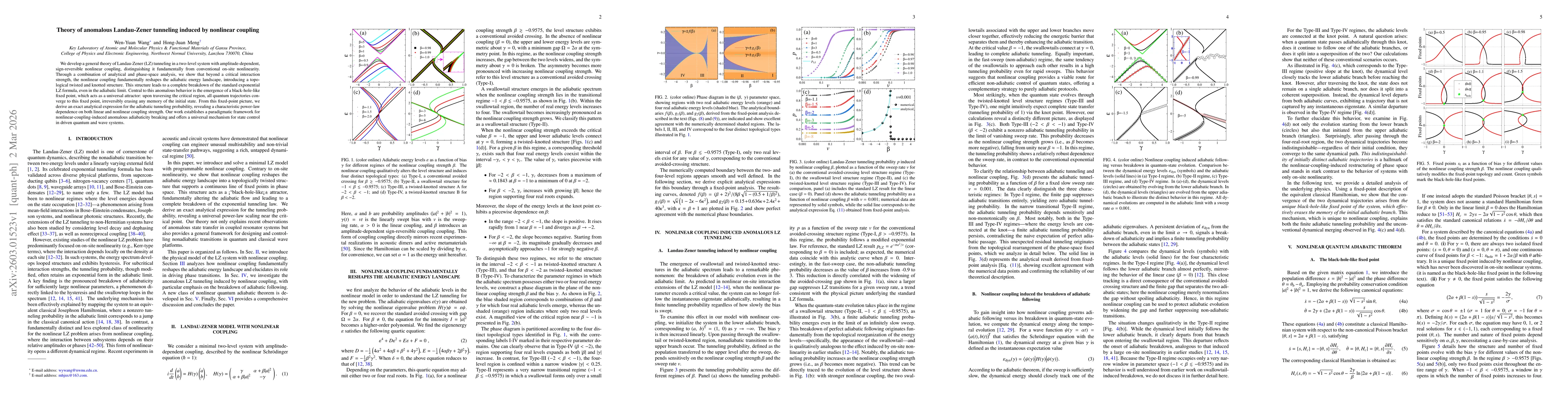 Thumbnail for Theory of anomalous Landau-Zener tunneling induced by nonlinear coupling