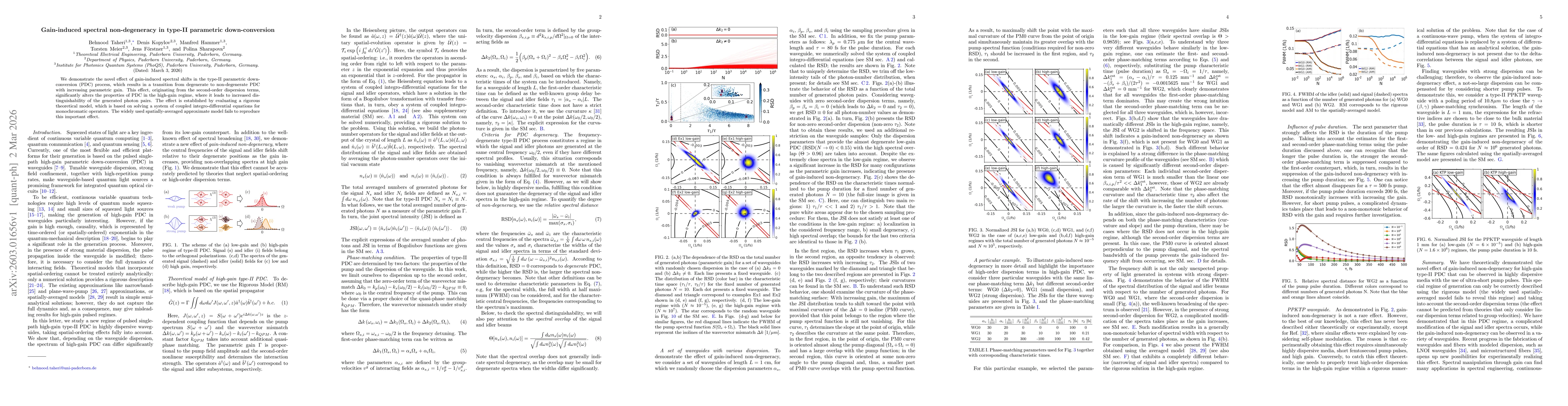 Thumbnail for Gain-induced spectral non-degeneracy in type-II parametric down-conversion