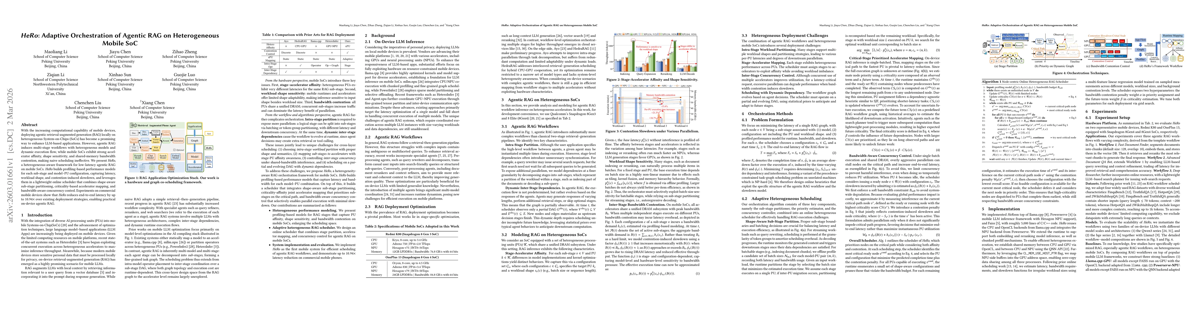 Thumbnail for HeRo: Adaptive Orchestration of Agentic RAG on Heterogeneous Mobile SoC