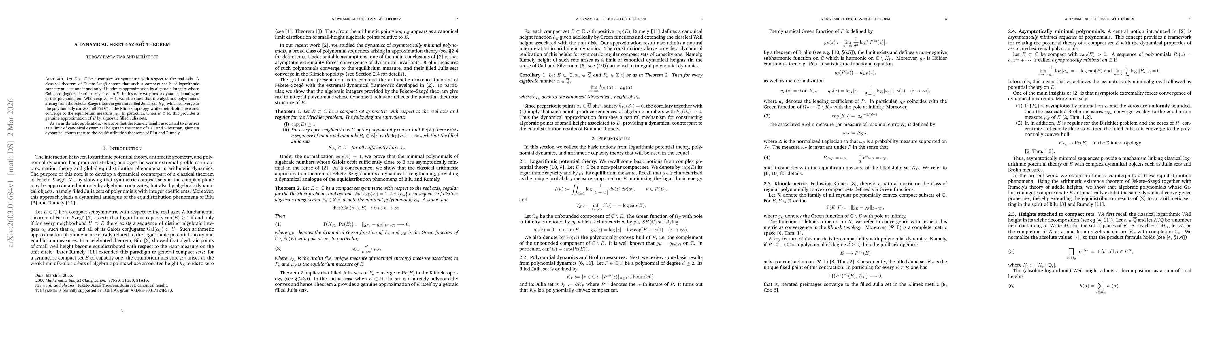 Thumbnail for A Dynamical Fekete-Szegő Theorem