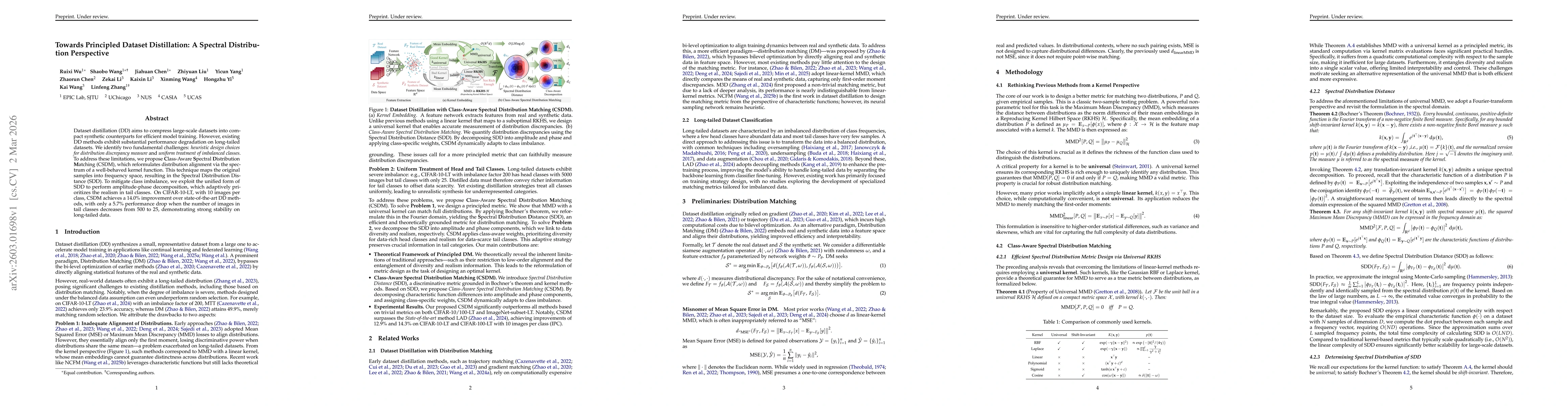 Thumbnail for Towards Principled Dataset Distillation: A Spectral Distribution Perspective