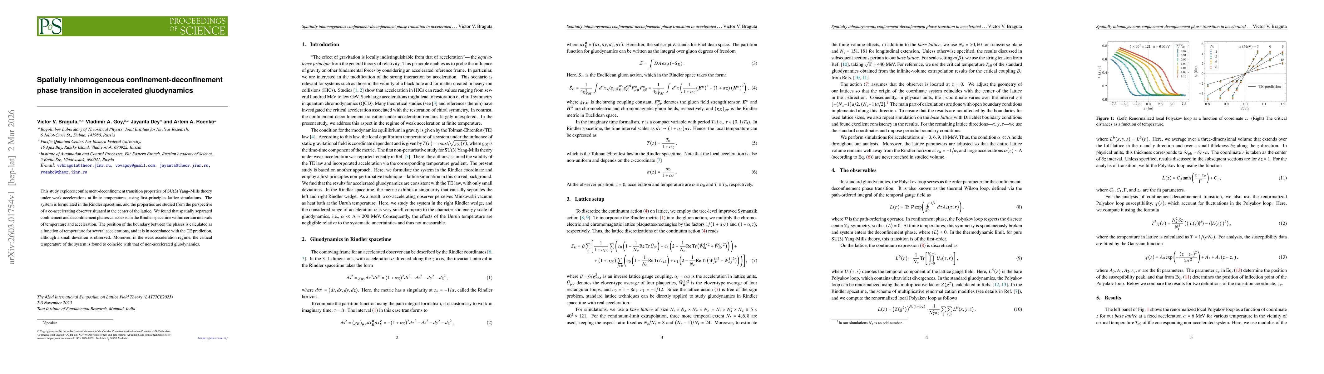 Thumbnail for Spatially inhomogeneous confinement-deconfinement phase transition in accelerated gluodynamics