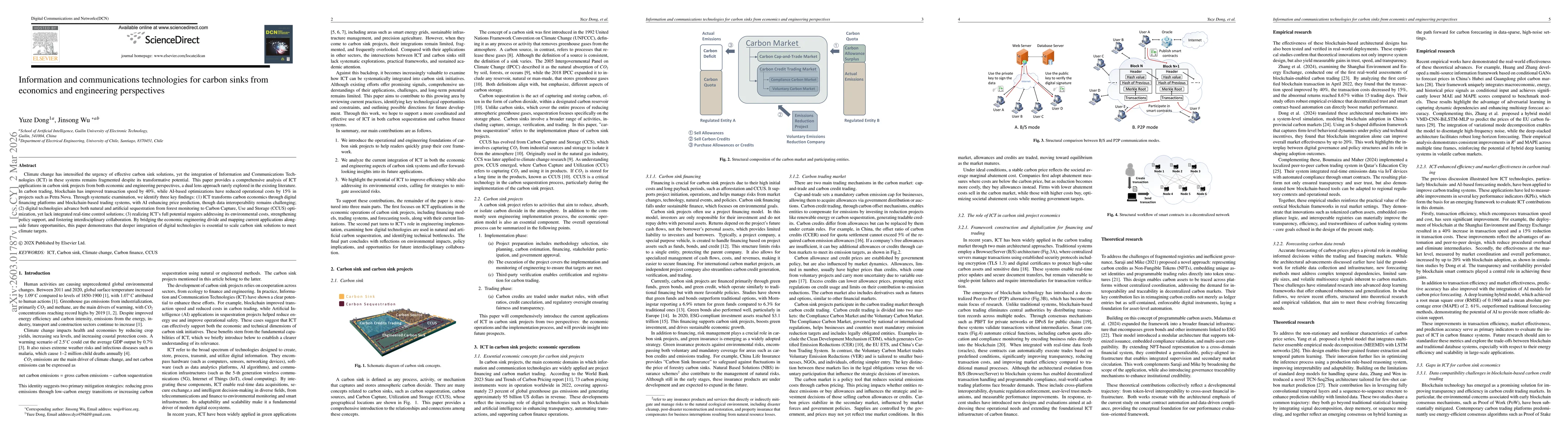 Thumbnail for Information and communications technologies for carbon sinks from economics and engineering perspectives