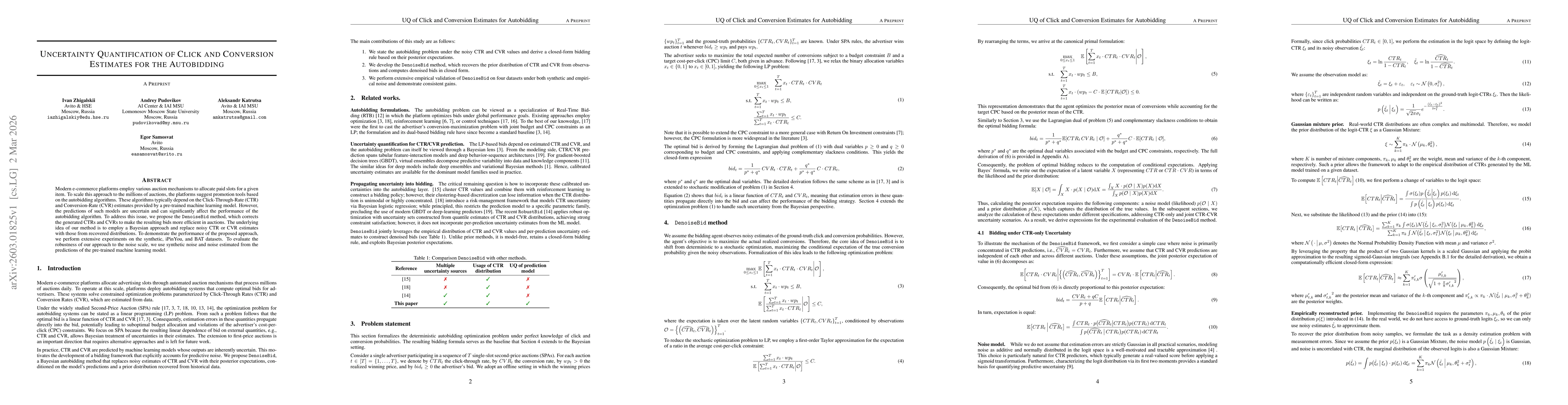 Thumbnail for Uncertainty Quantification of Click and Conversion Estimates for the Autobidding