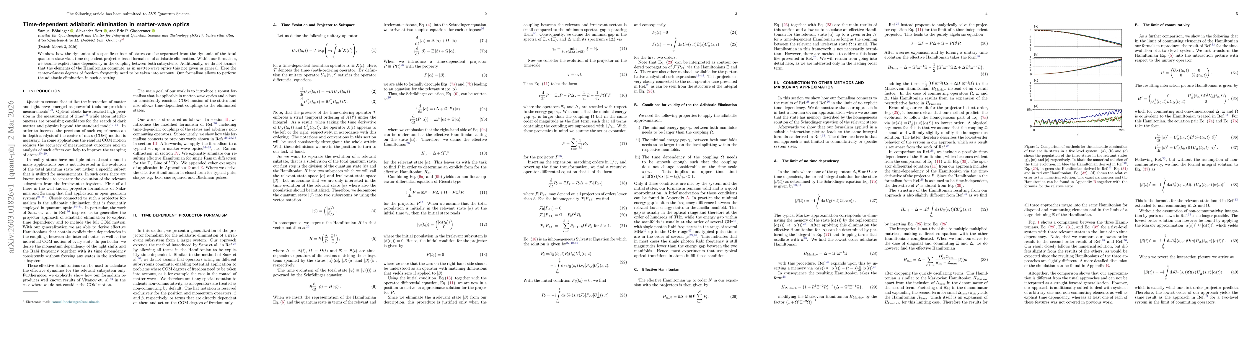 Thumbnail for Time-dependent adiabatic elimination in matter-wave optics
