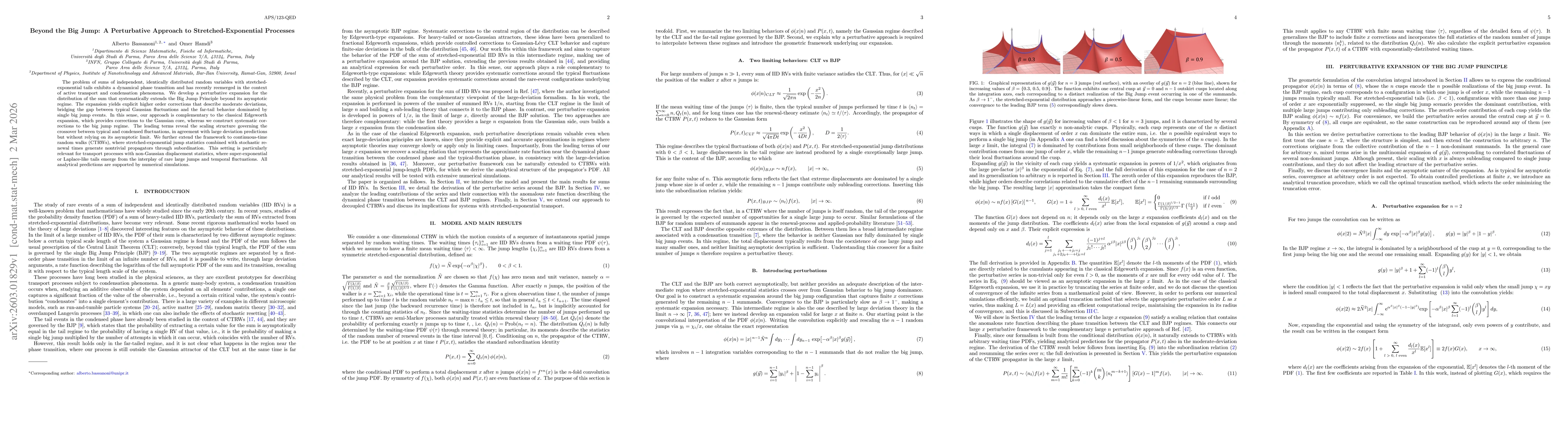 Thumbnail for Beyond the Big Jump: A Perturbative Approach to Stretched-Exponential Processes
