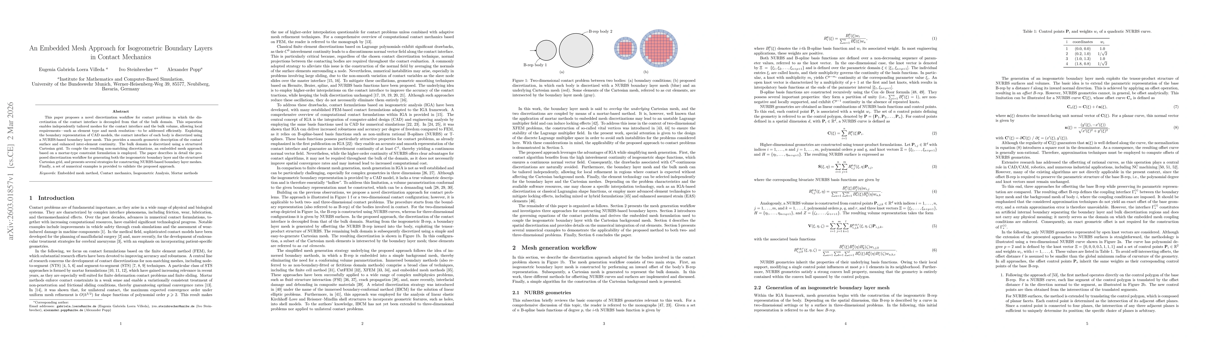 Thumbnail for An Embedded Mesh Approach for Isogeometric Boundary Layers in Contact Mechanics