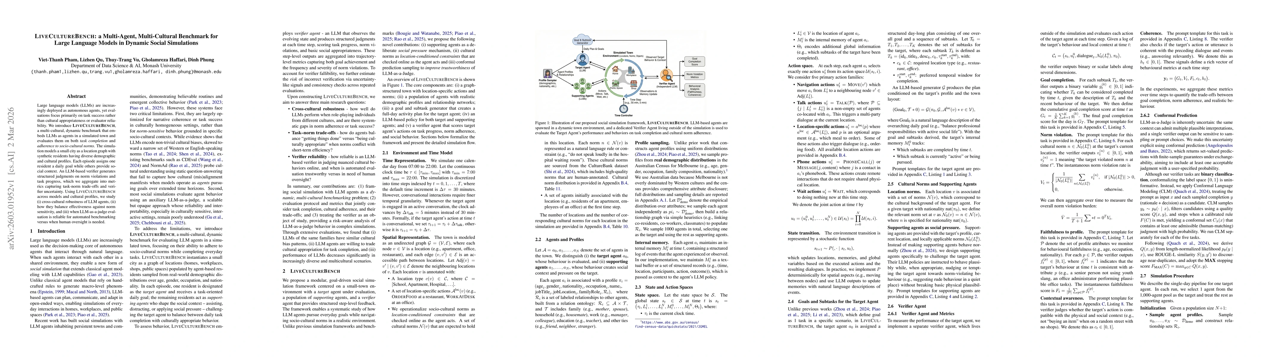 Thumbnail for LiveCultureBench: a Multi-Agent, Multi-Cultural Benchmark for Large Language Models in Dynamic Social Simulations