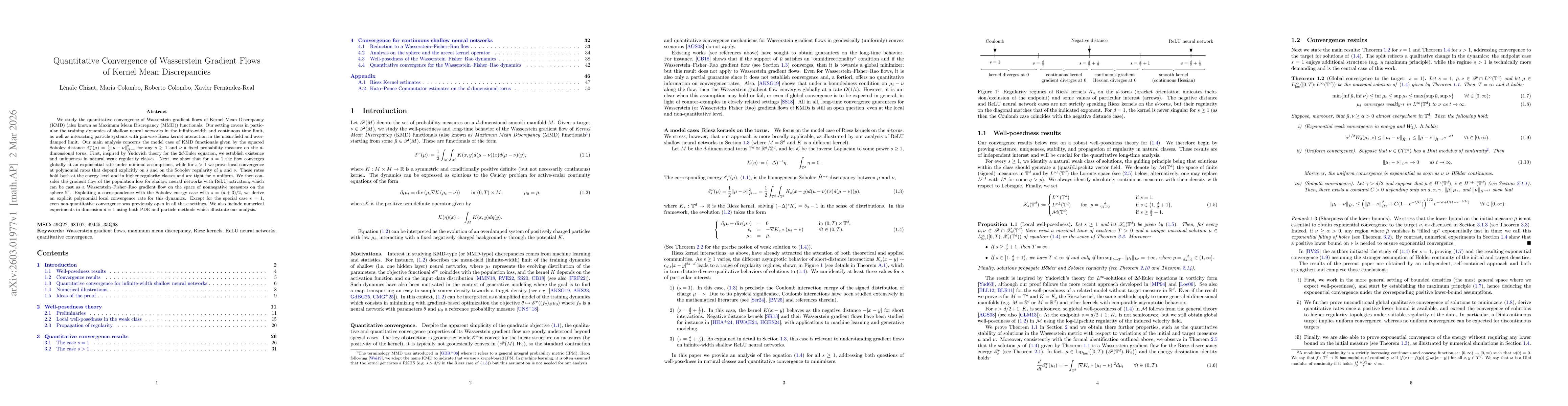 Thumbnail for Quantitative Convergence of Wasserstein Gradient Flows of Kernel Mean Discrepancies