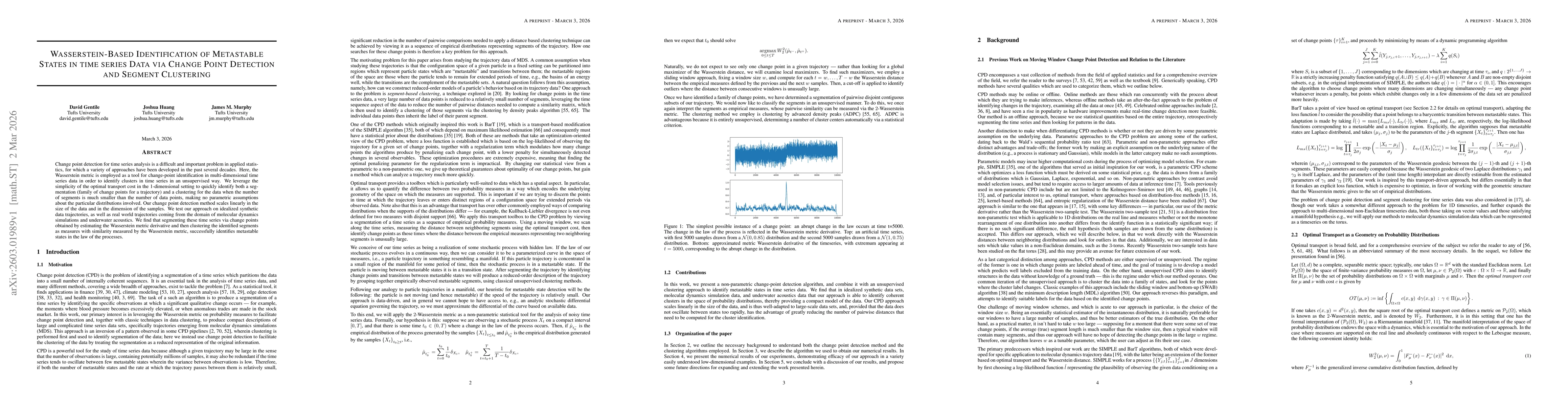 Thumbnail for Wasserstein-based identification of metastable states in time series data via change point detection and segment clustering