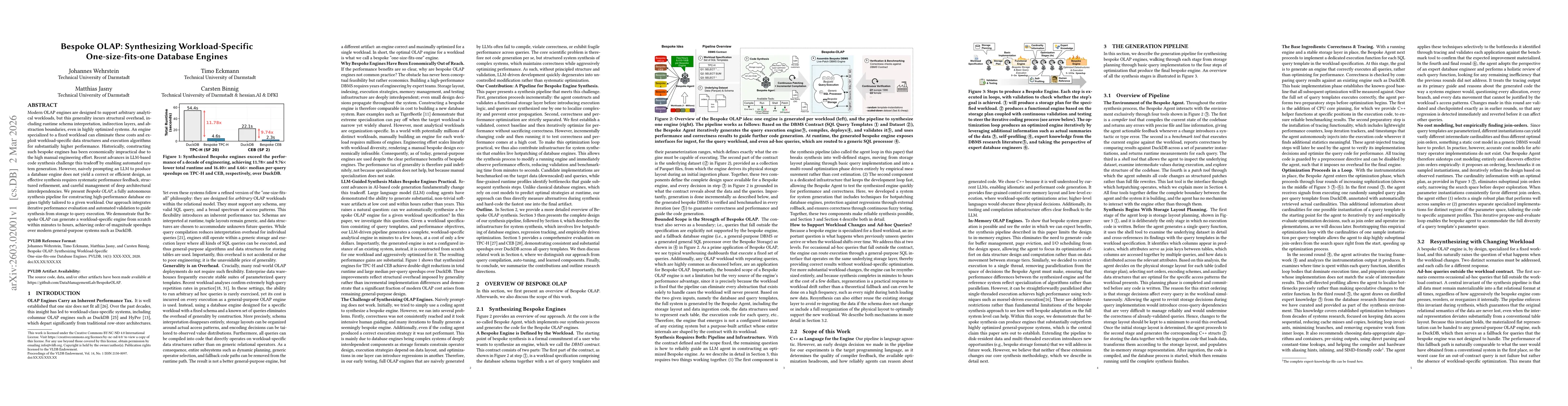 Thumbnail for Bespoke OLAP: Synthesizing Workload-Specific One-size-fits-one Database Engines