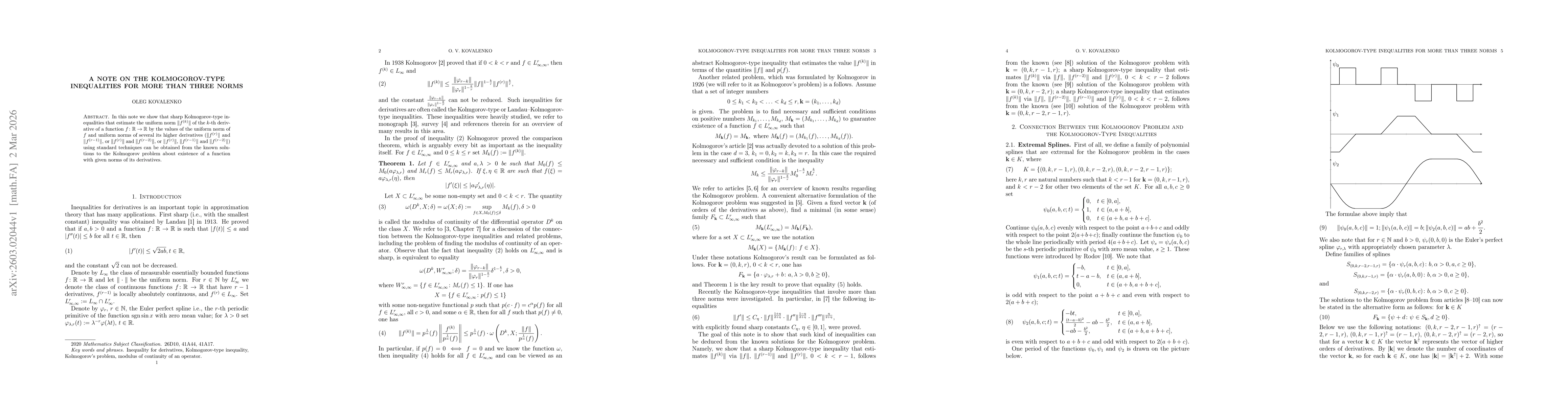 Thumbnail for A note on the Kolmogorov-type inequalities for more than three norms
