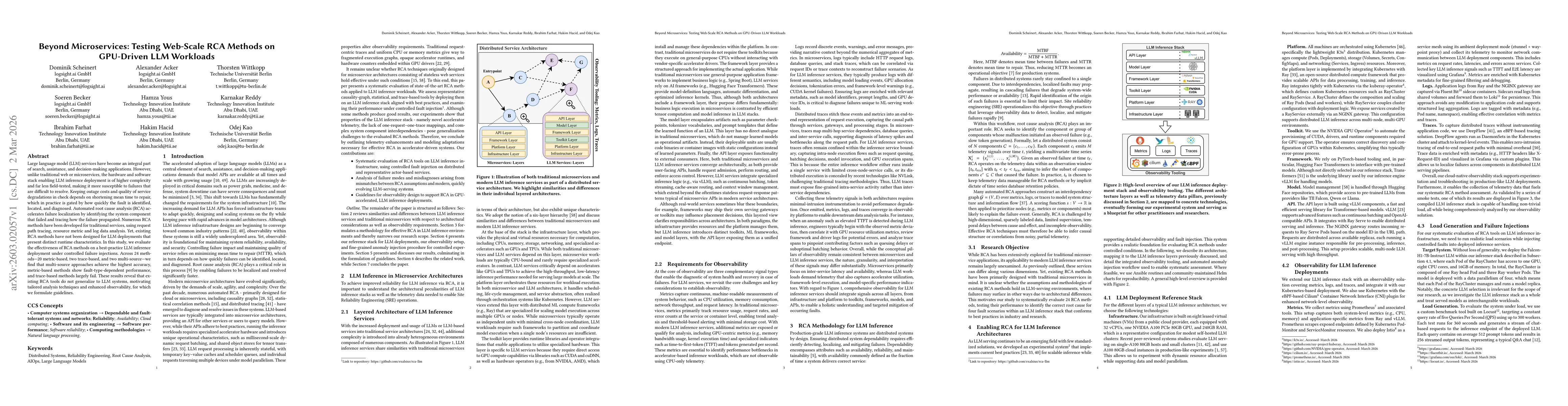Thumbnail for Beyond Microservices: Testing Web-Scale RCA Methods on GPU-Driven LLM Workloads