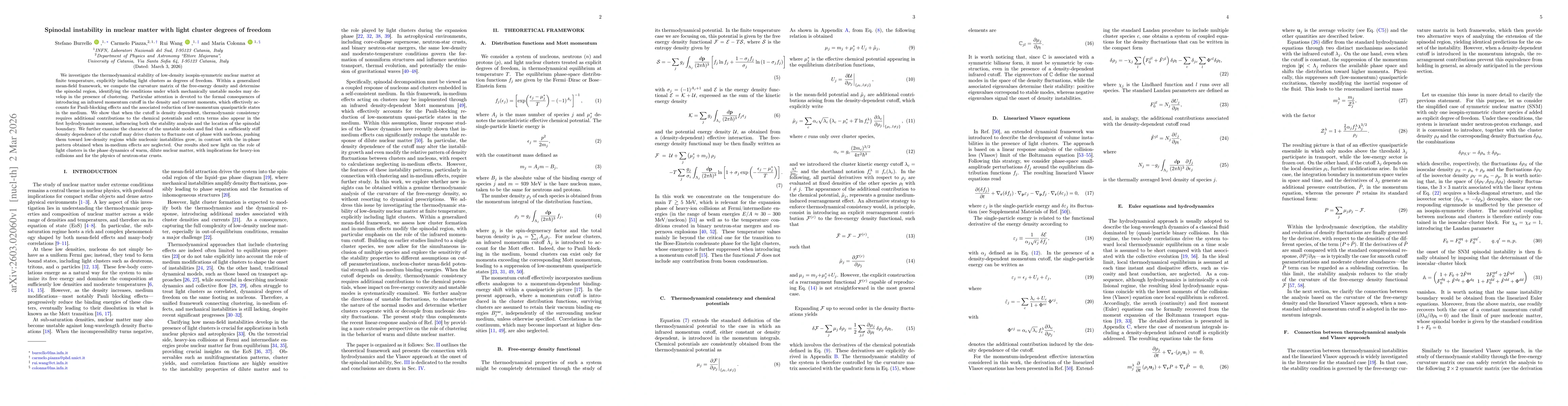 Thumbnail for Spinodal instability in nuclear matter with light cluster degrees of freedom
