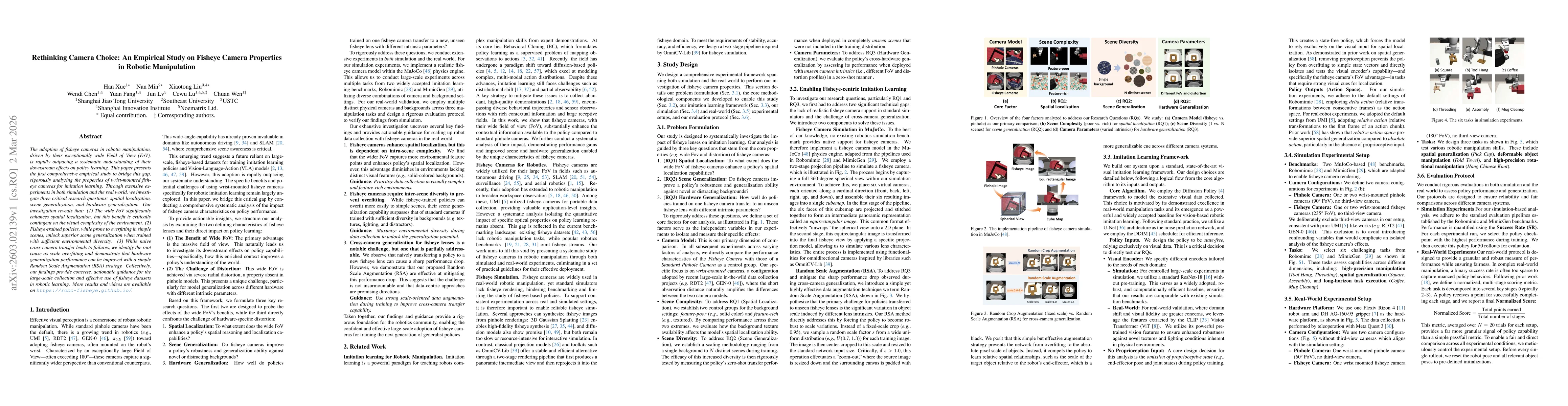 Thumbnail for Rethinking Camera Choice: An Empirical Study on Fisheye Camera Properties in Robotic Manipulation
