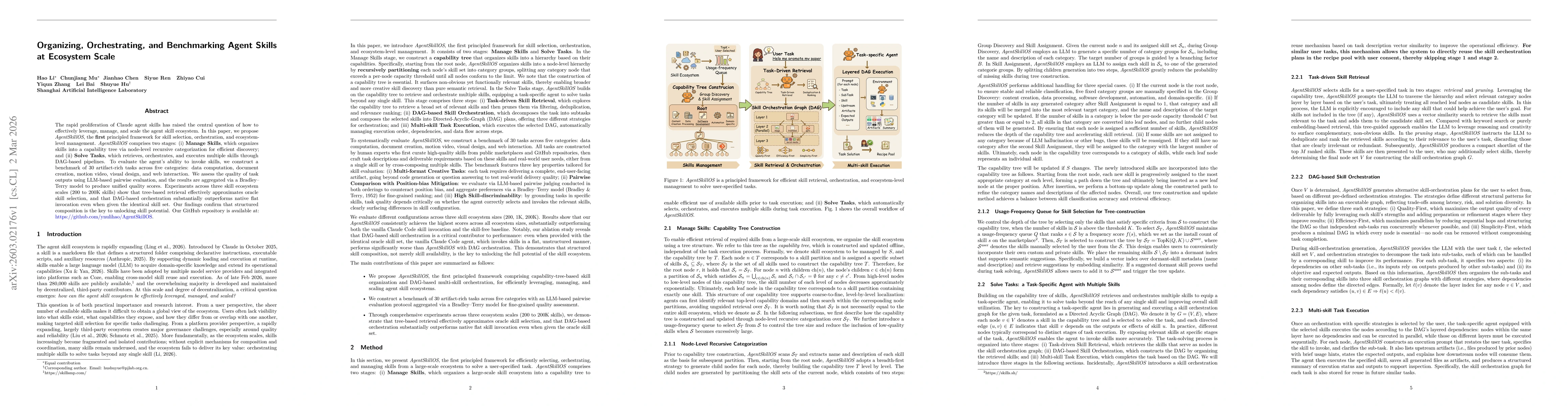 Thumbnail for Organizing, Orchestrating, and Benchmarking Agent Skills at Ecosystem Scale