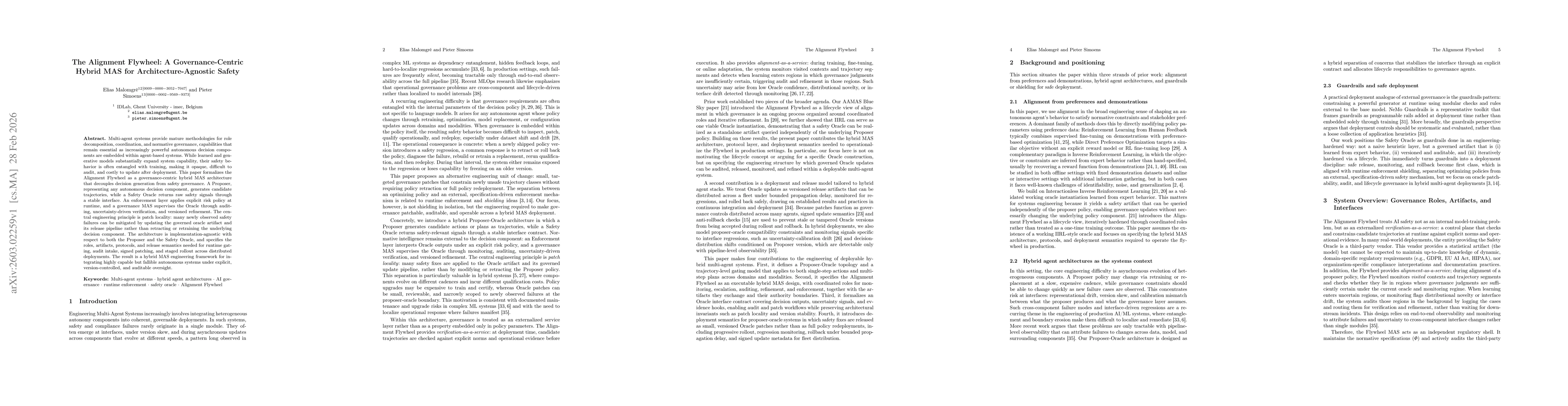 Thumbnail for The Alignment Flywheel: A Governance-Centric Hybrid MAS for Architecture-Agnostic Safety