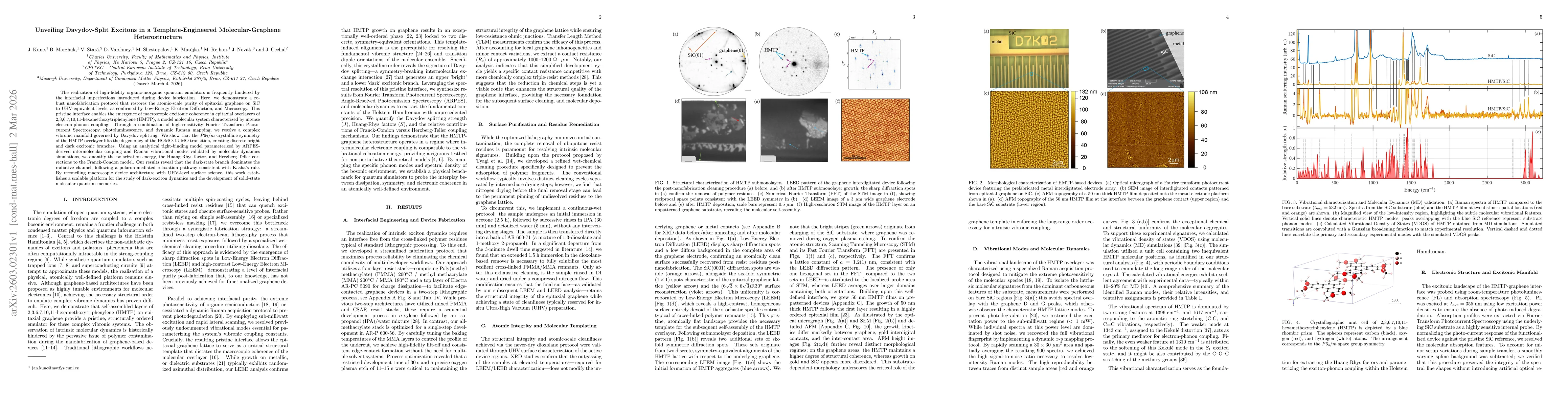 Thumbnail for Unveiling Davydov-Split Excitons in a Template-Engineered Molecular-Graphene Heterostructure