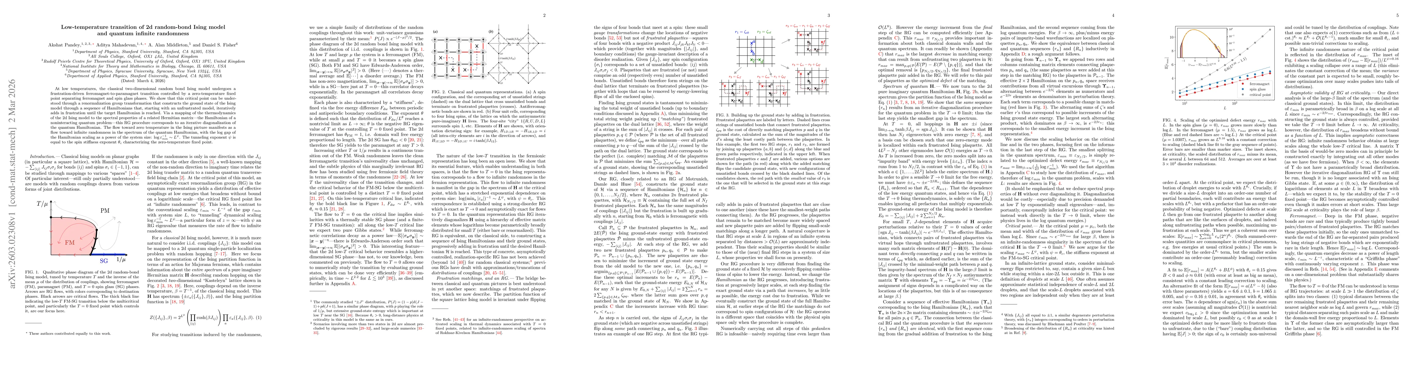 Thumbnail for Low-temperature transition of 2d random-bond Ising model and quantum infinite randomness