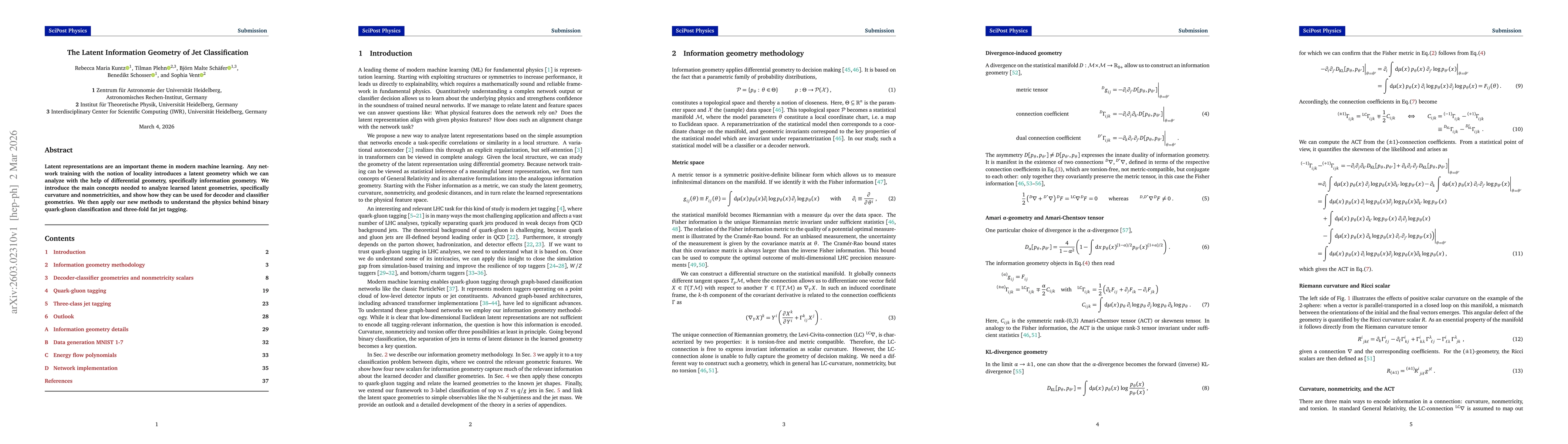 Thumbnail for The Latent Information Geometry of Jet Classification