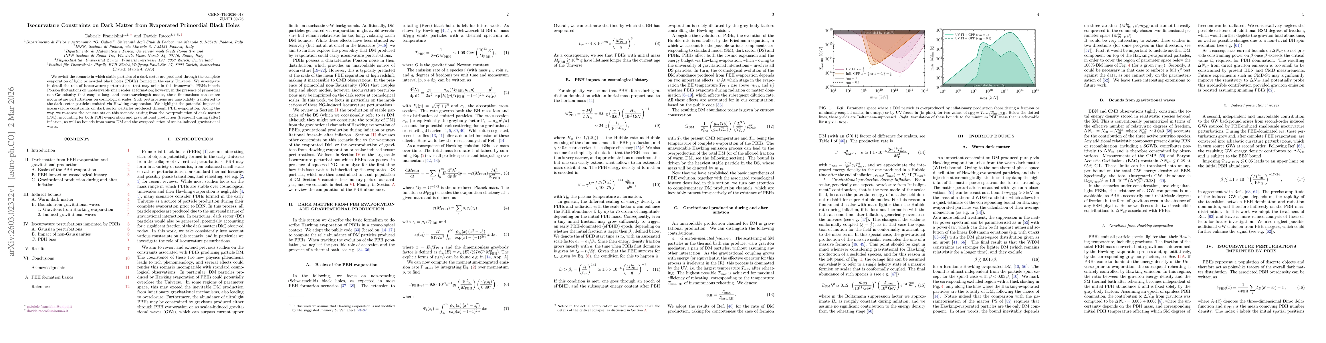 Thumbnail for Isocurvature Constraints on Dark Matter from Evaporated Primordial Black Holes