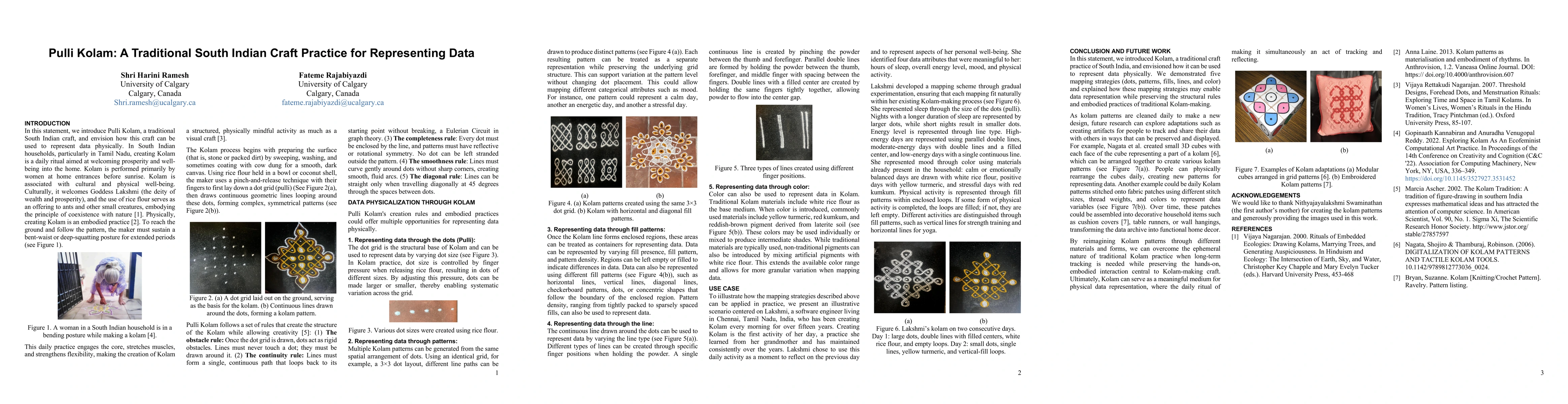 Thumbnail for Pulli Kolam: A Traditional South Indian Craft Practice for Representing Data