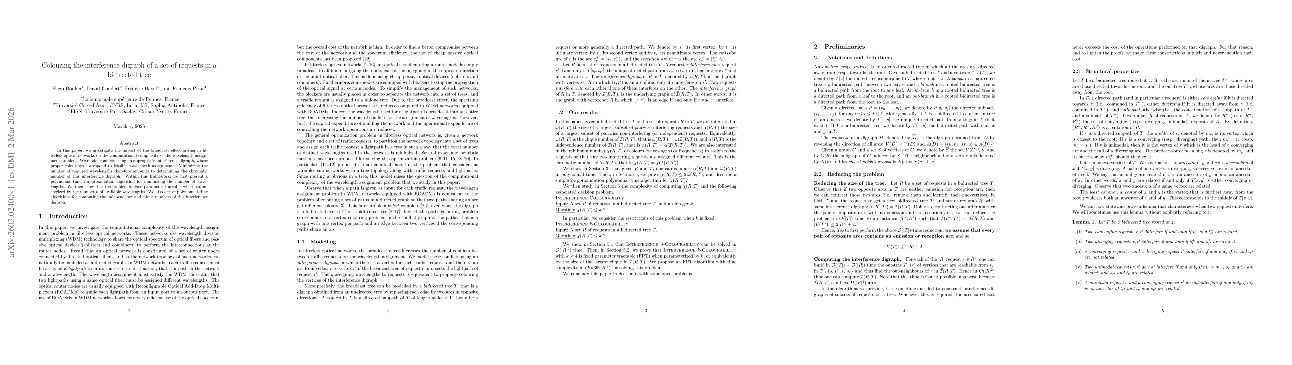 Thumbnail for Colouring the interference digraph of a set of requests in a bidirected tree