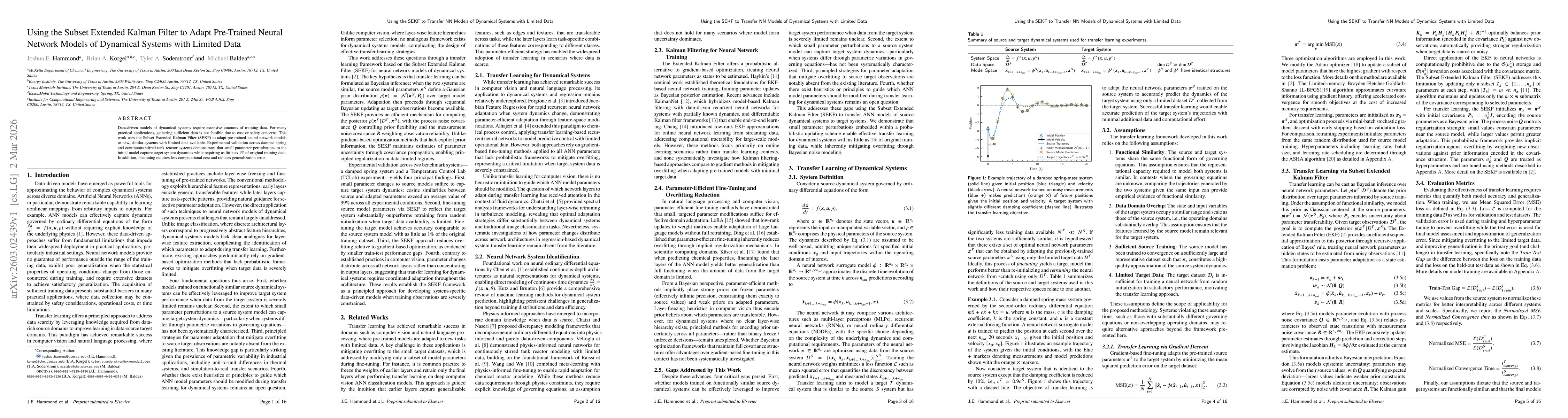Thumbnail for Using the SEKF to Transfer NN Models of Dynamical Systems with Limited Data