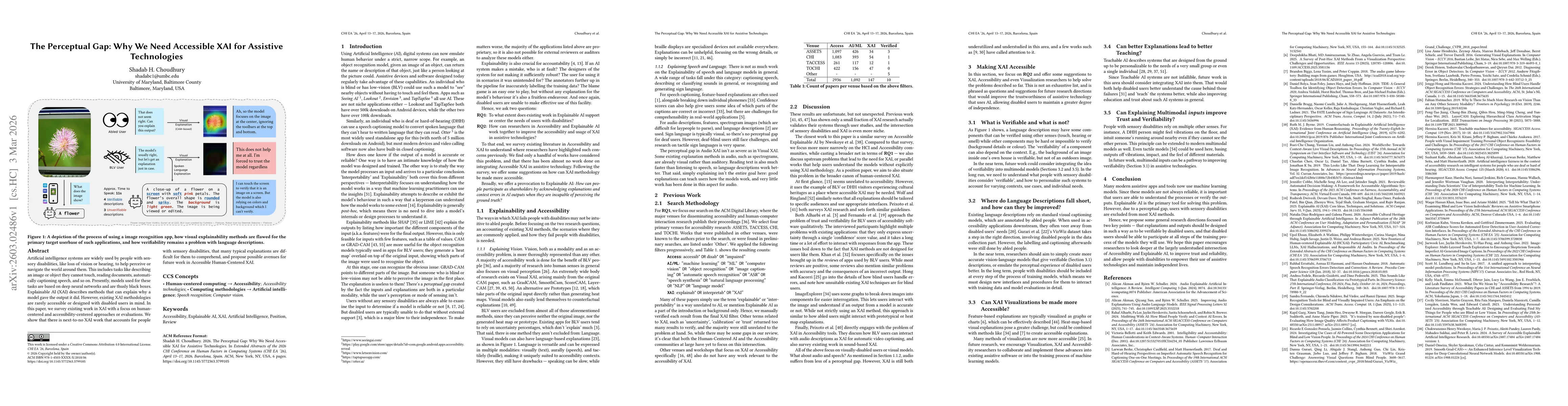 Thumbnail for The Perceptual Gap: Why We Need Accessible XAI for Assistive Technologies