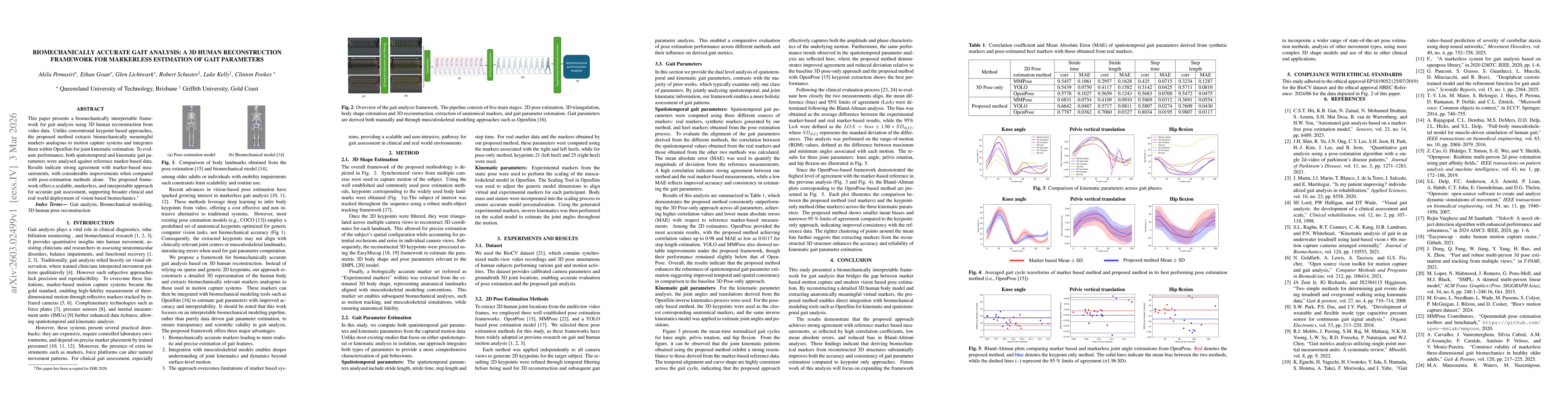 Thumbnail for Biomechanically Accurate Gait Analysis: A 3d Human Reconstruction Framework for Markerless Estimation of Gait Parameters