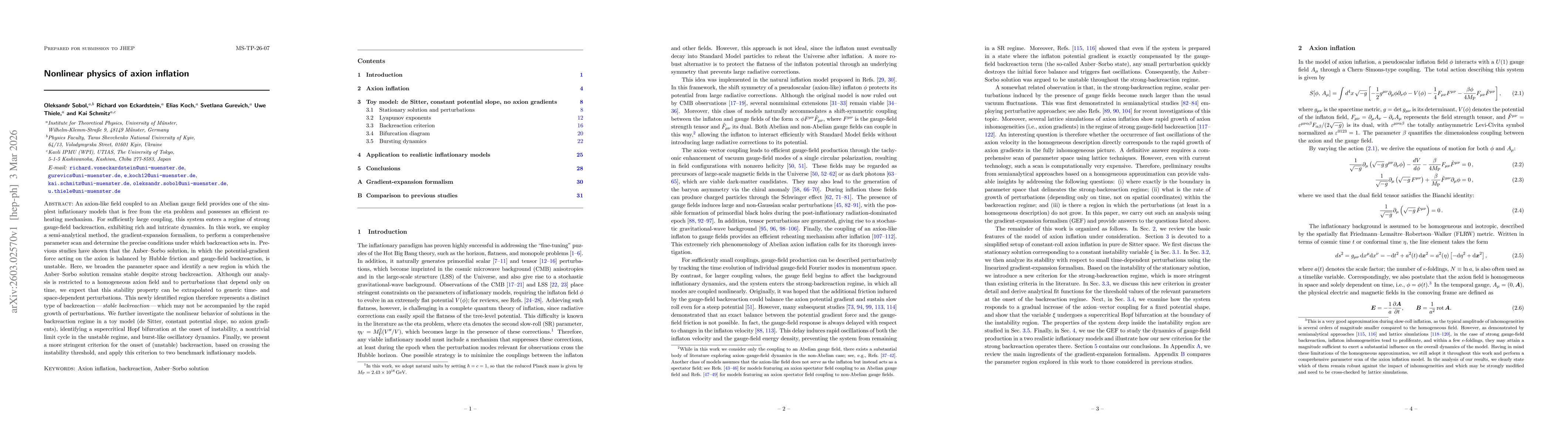 Thumbnail for Nonlinear physics of axion inflation