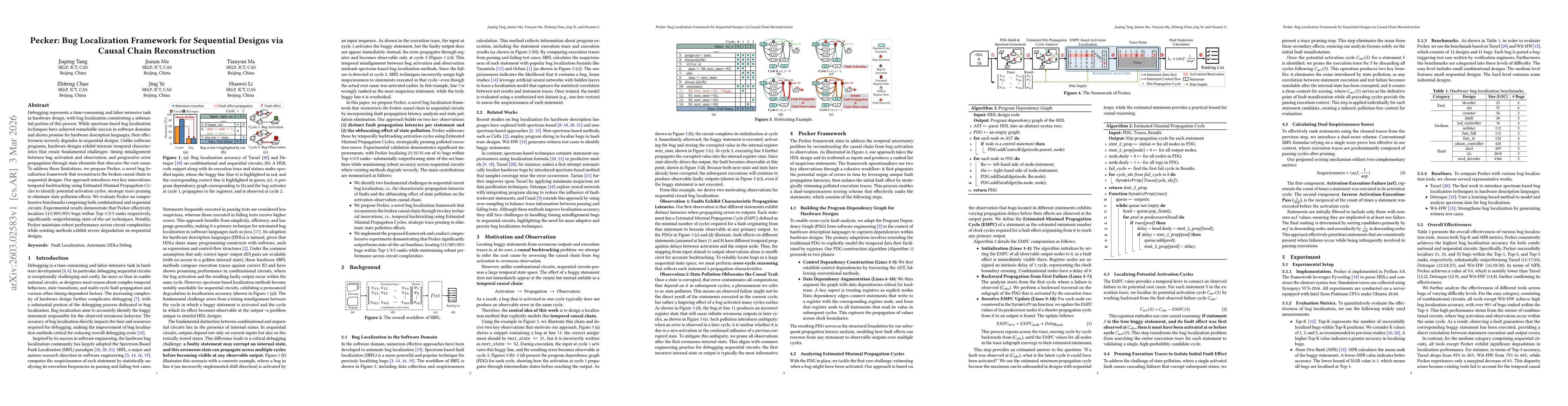 Thumbnail for Pecker: Bug Localization Framework for Sequential Designs via Causal Chain Reconstruction