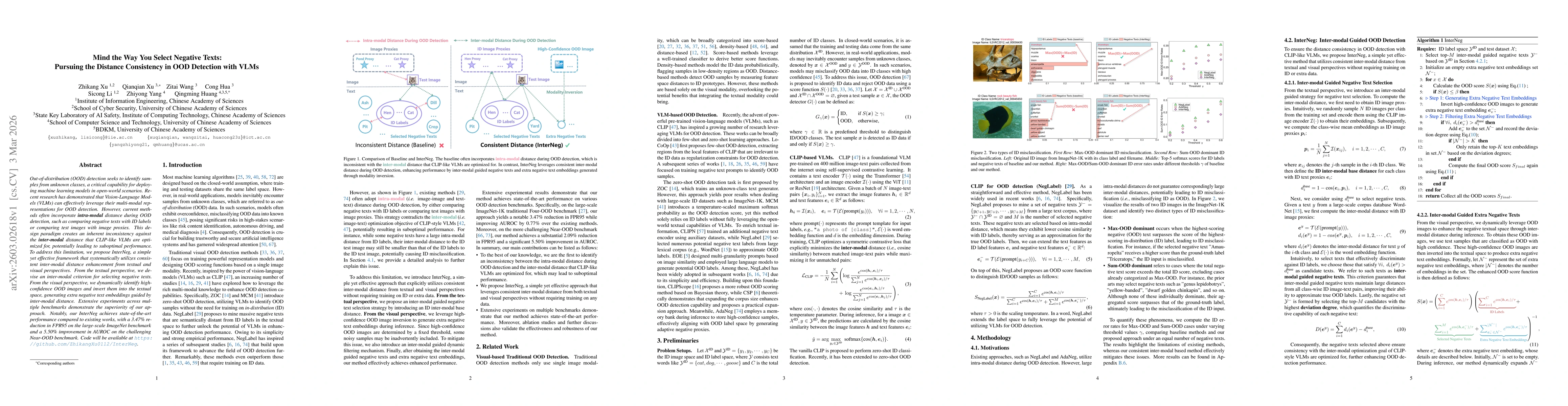Thumbnail for Mind the Way You Select Negative Texts: Pursuing the Distance Consistency in OOD Detection with VLMs