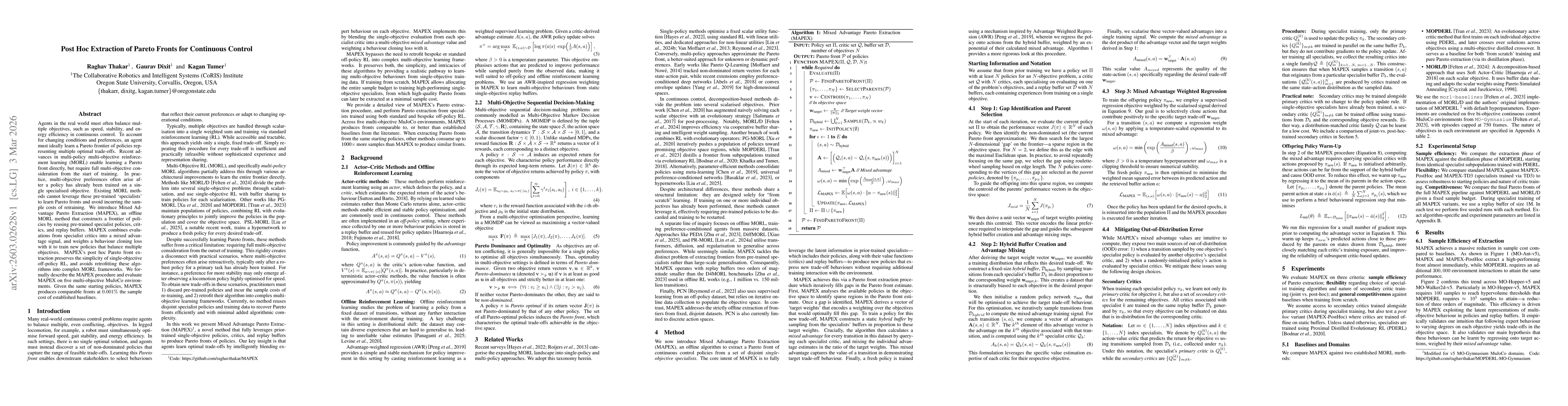 Thumbnail for Post Hoc Extraction of Pareto Fronts for Continuous Control