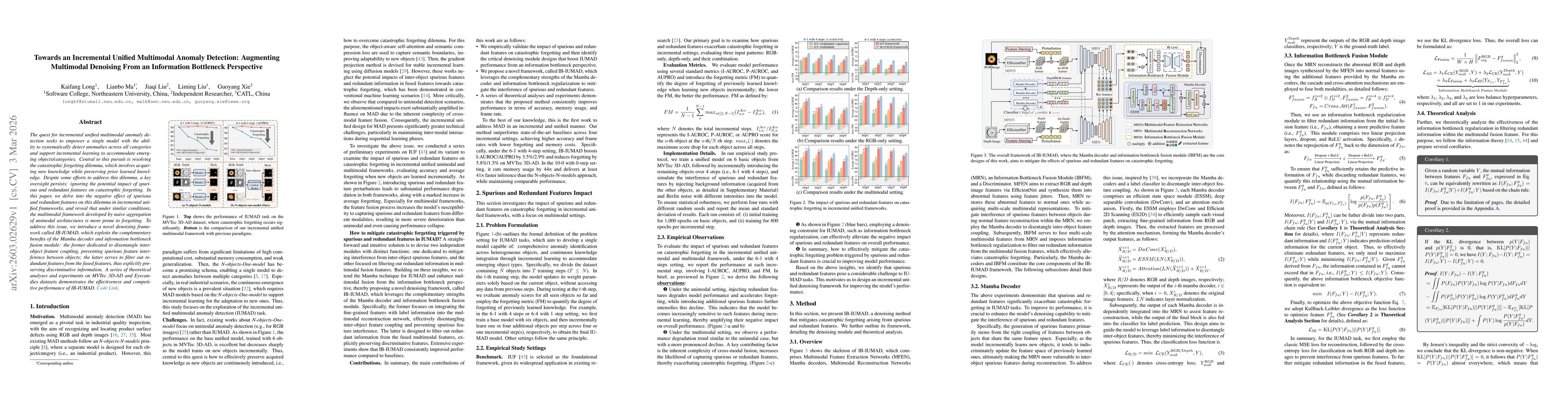 Thumbnail for Towards an Incremental Unified Multimodal Anomaly Detection: Augmenting Multimodal Denoising From an Information Bottleneck Perspective