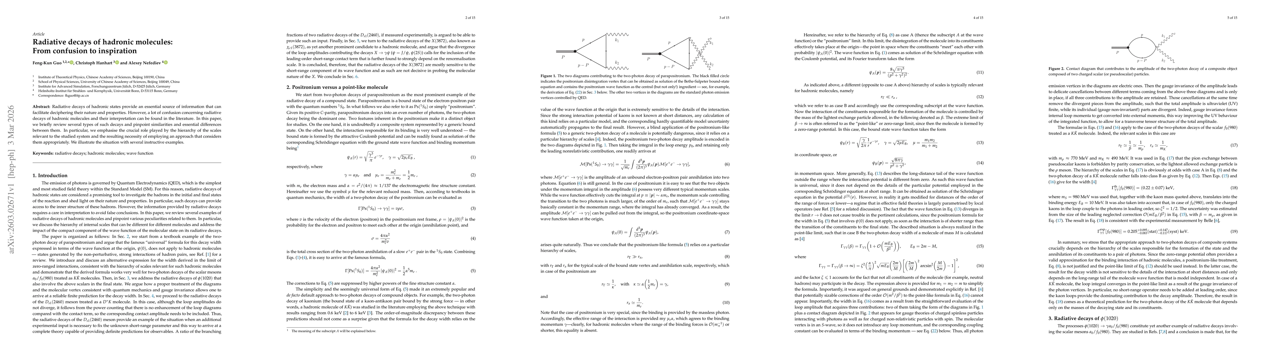 Thumbnail for Radiative decays of hadronic molecules: From confusion to inspiration