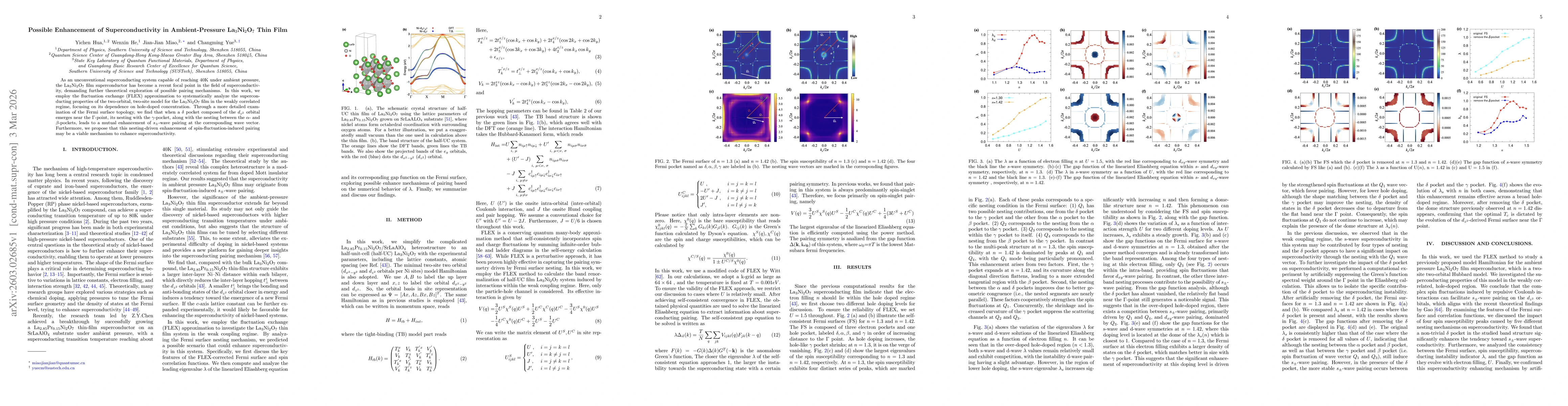 Thumbnail for Possible Enhancement of Superconductivity in Ambient-Pressure La$_3$Ni$_2$O$_7$ Thin Film