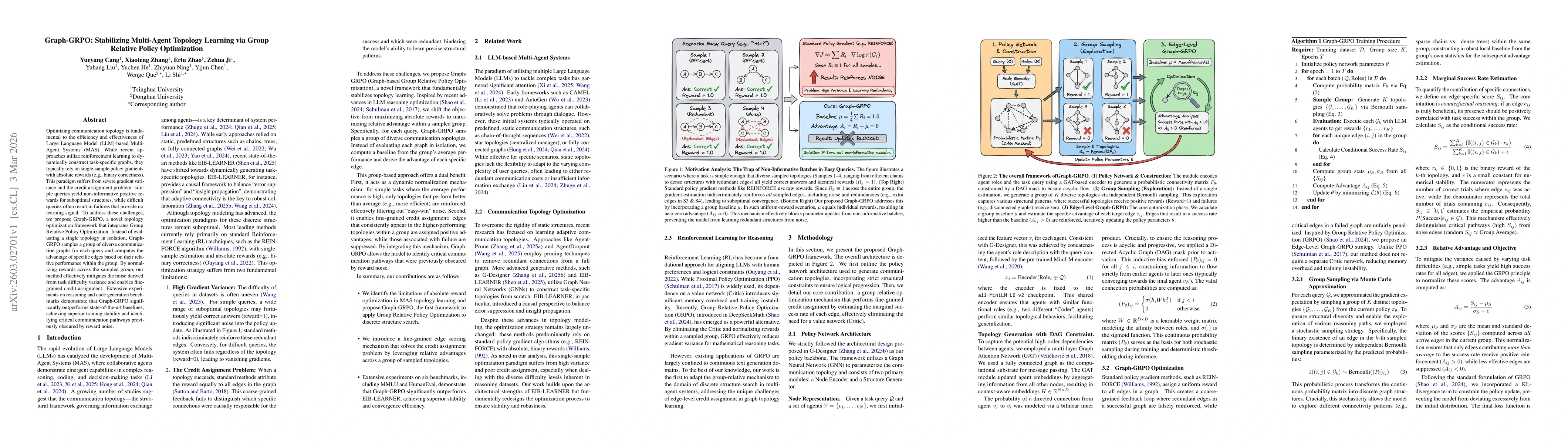 Thumbnail for Graph-GRPO: Stabilizing Multi-Agent Topology Learning via Group Relative Policy Optimization