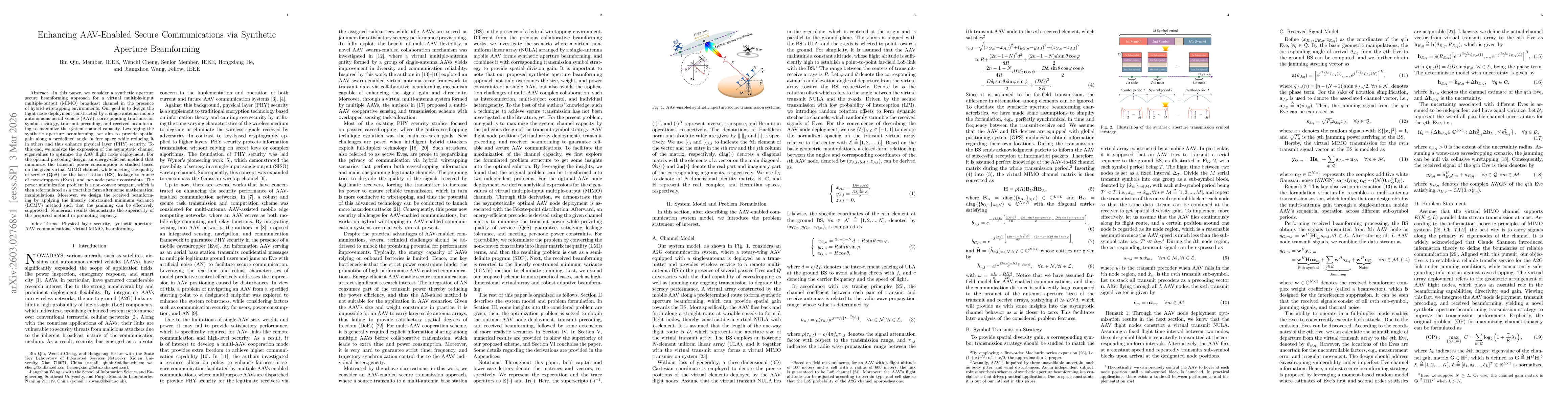 Thumbnail for Enhancing AAV-Enabled Secure Communications via Synthetic Aperture Beamforming