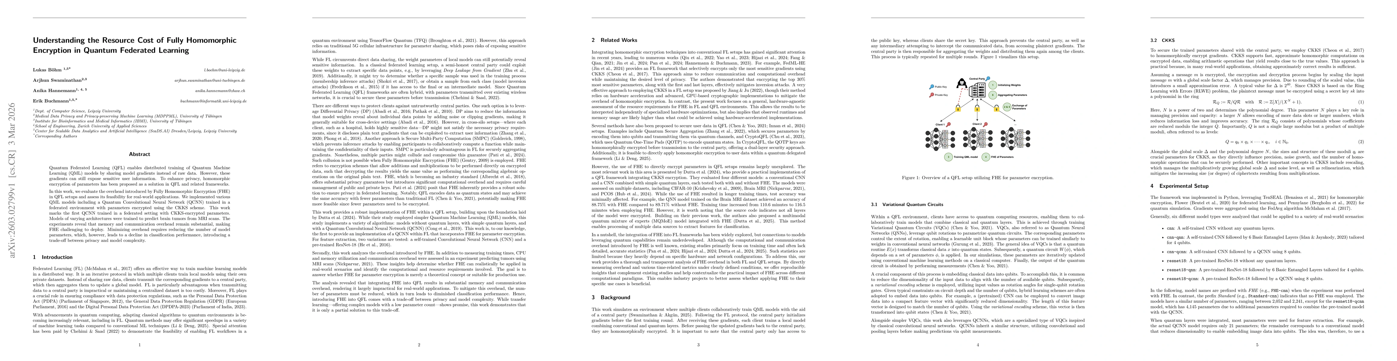 Thumbnail for Understanding the Resource Cost of Fully Homomorphic Encryption in Quantum Federated Learning