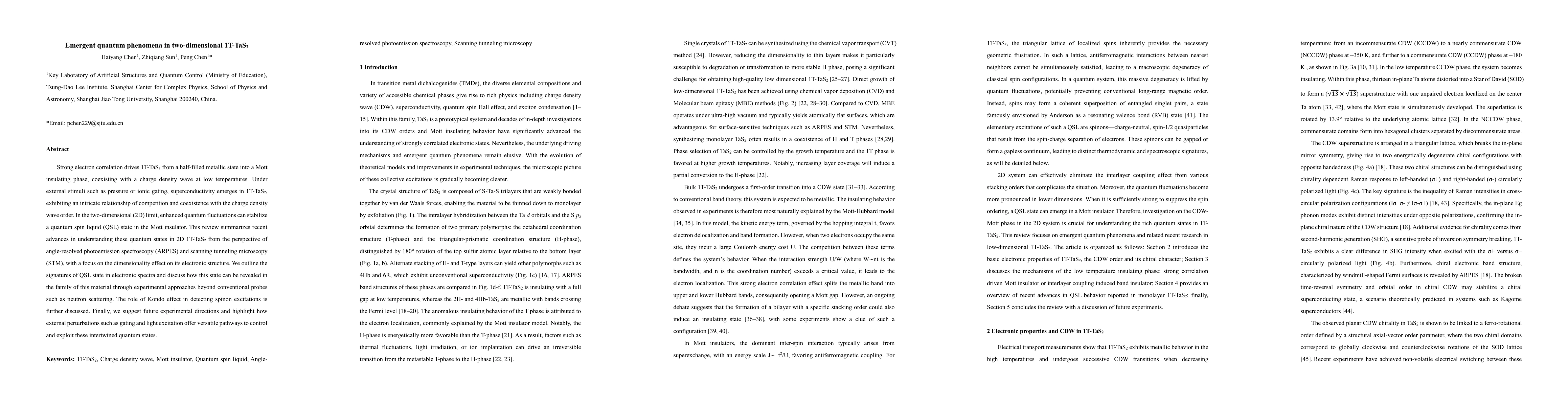 Thumbnail for Emergent quantum phenomena in two-dimensional 1T-TaS2