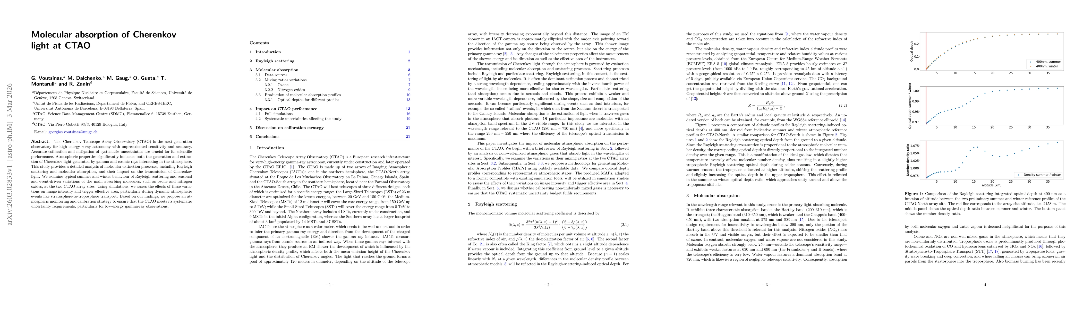 Thumbnail for Molecular absorption of Cherenkov light at CTAO