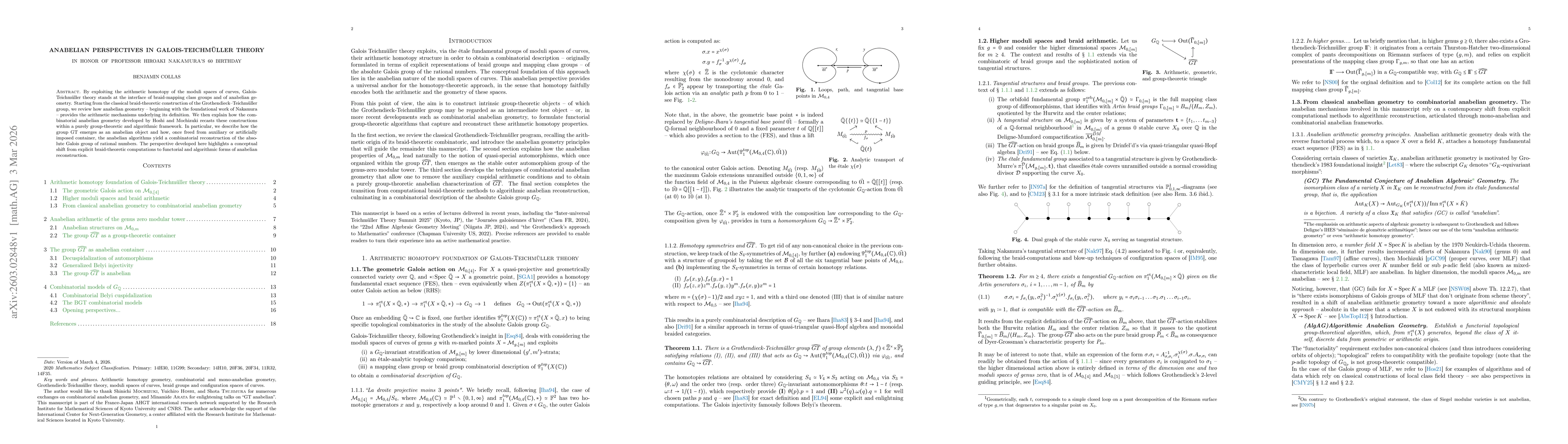 Thumbnail for Anabelian perspectives in Galois-Teichmüller theory