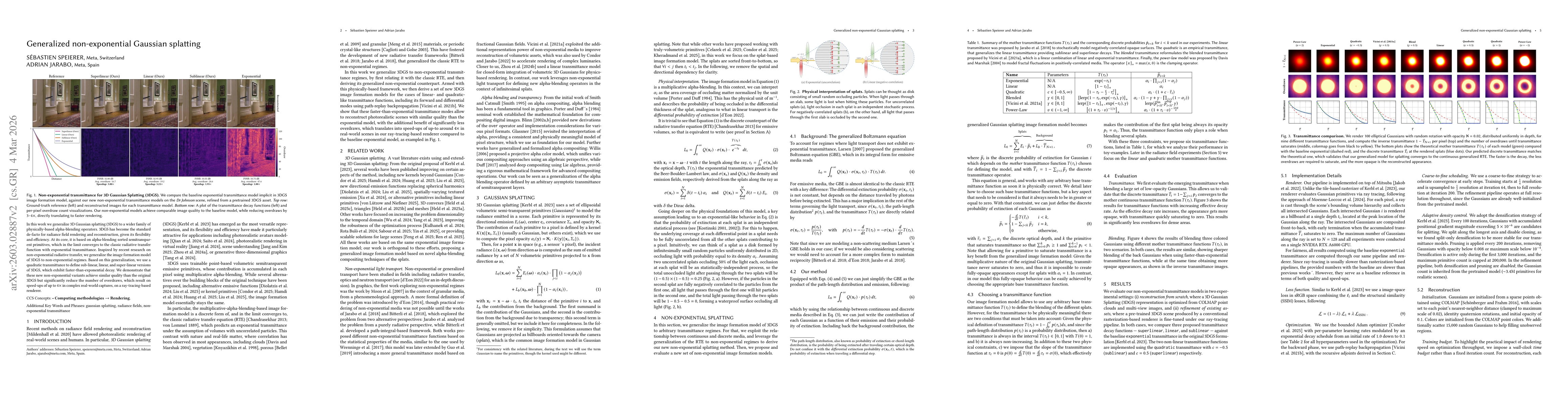 Thumbnail for Generalized non-exponential Gaussian splatting