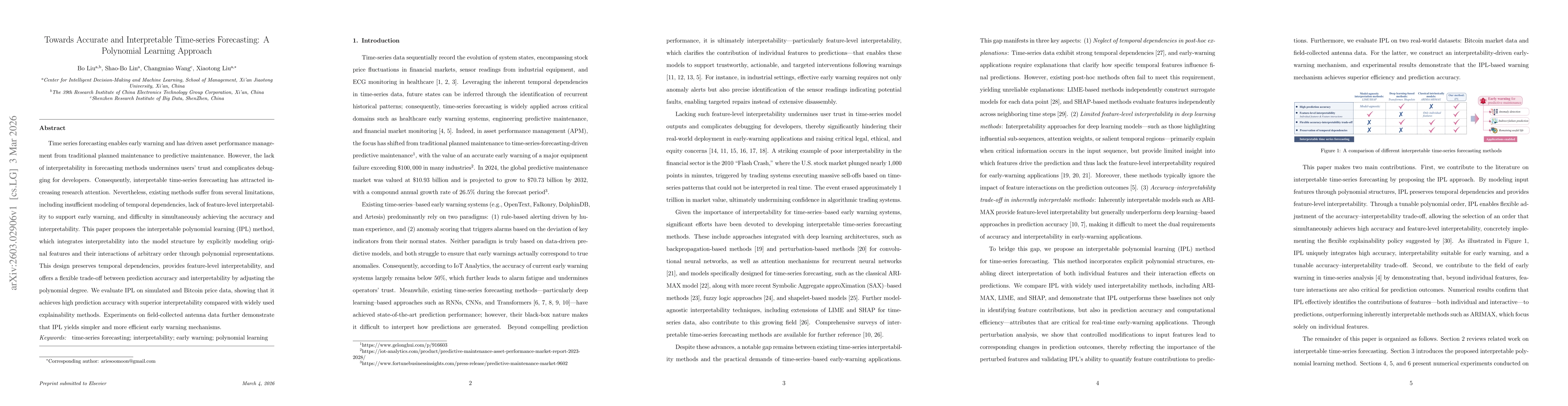 Thumbnail for Towards Accurate and Interpretable Time-series Forecasting: A Polynomial Learning Approach