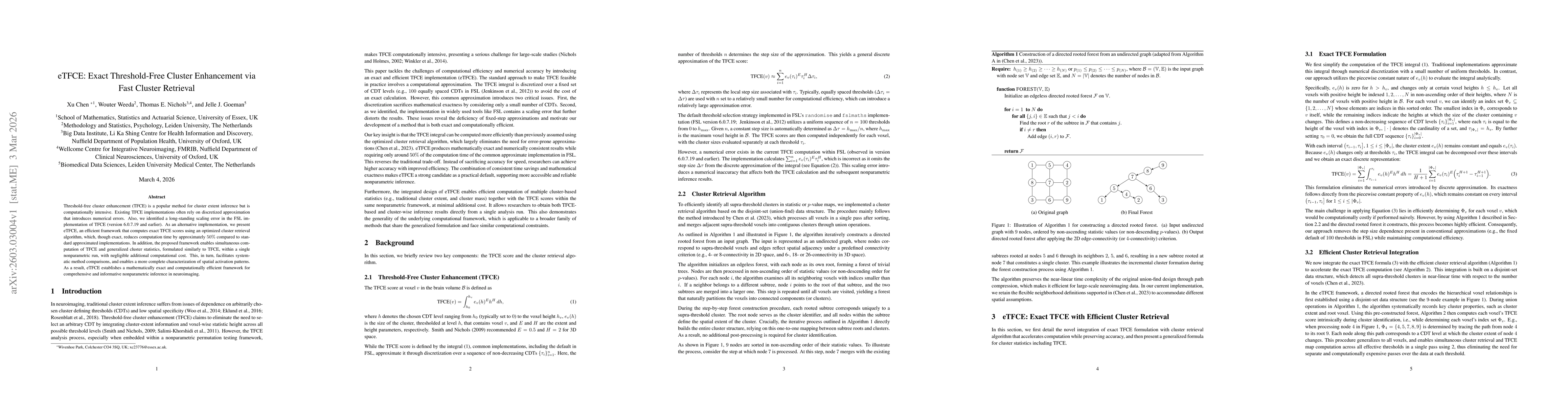 Thumbnail for eTFCE: Exact Threshold-Free Cluster Enhancement via Fast Cluster Retrieval