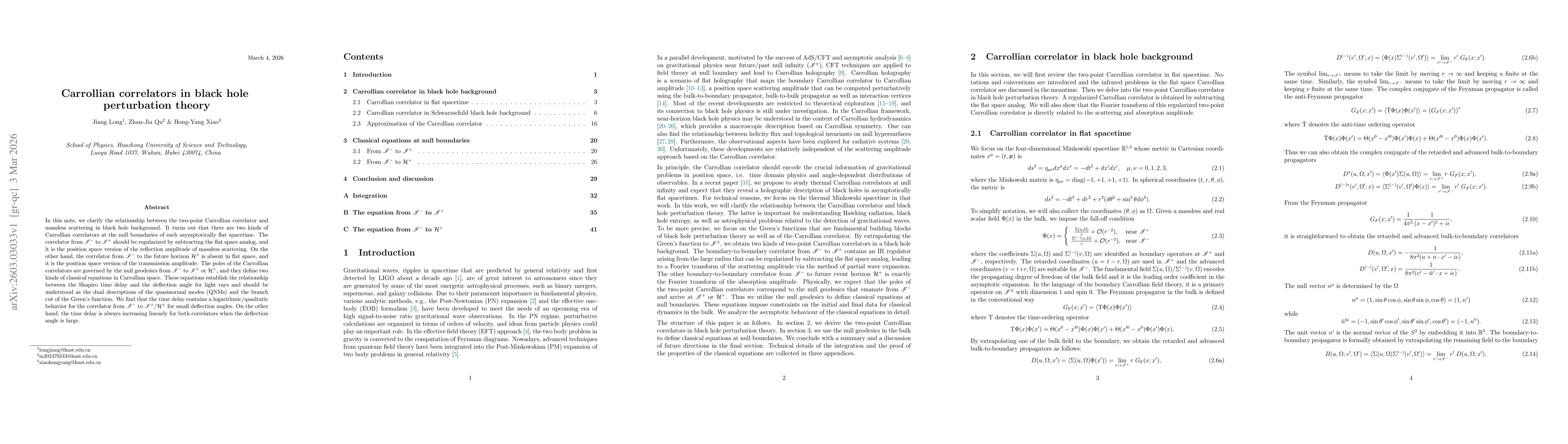 Thumbnail for Carrollian correlators in black hole perturbation theory